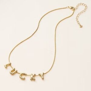 Kate Spade x Target Gold 'Lucky' Necklace
